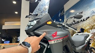 Honda Transalp 750 Detailed Review  On Road Price  Features  All Details [upl. by Aitsirk]