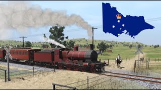 VICTORIAN RAILWAYS EXPRESS TRAIN TO MELBOURNE CIRCA 1913 [upl. by Story]