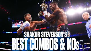 Shakur Stevensons Best Combinations and Knockouts  FIGHT HIGHLIGHTS [upl. by Baelbeer554]