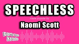 Naomi Scott  Speechless Karaoke Version [upl. by Dyoll]