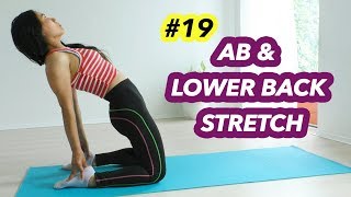 Abs and Lower Back Stretch  Repair and Recover  21 Day Lose Belly Fat Challenge 19 [upl. by Clarhe]