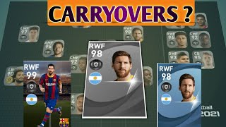 What Is Carryover Will Our Players Turn Into Carryovers In Efootball 2022  Pes 2021 Mobile [upl. by Kassey947]