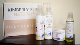 Kimbery Elise Naturals Kinky Curly Kit Review [upl. by Esau447]