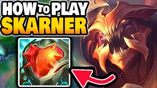 How to play Skarner Jungle  The MOST OP JNG on Patch 1410 [upl. by Bena596]