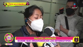 ¡Yalitza Aparicio reacciona a su supuesta boda secreta y responde a las críticas  Sale el Sol [upl. by Dnalra]