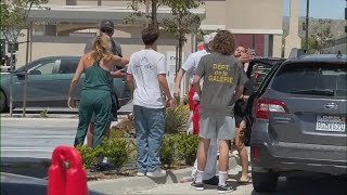 Video captures wild InNOut drivethru fight in Santa Clarita where unknown substances are thrown [upl. by Llerrej385]