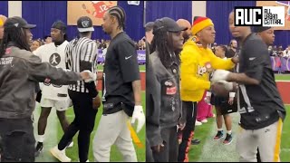 Offset Refuses To Speak To Kai Cenat At 21 Savage’s Super Bowl Celebrity Football Game [upl. by Airret358]