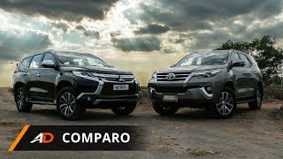 2018 Mitsubishi Montero Sport GT 4x4 VS 2018 Toyota Fortuner V 4x4  Autodeal Comparo [upl. by Anilram]