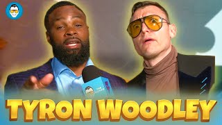 Tyron Woodleys Gives Mike Perry Advice For Jake Paul [upl. by Letrice]