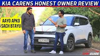 Kia Carens Honest Owner Review  Carens Prestige Plus  Real Mileage  Space 🔥KiaInd [upl. by Averyl228]