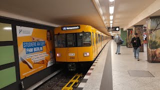 Mitfahrt in der kompletten U8 von Wittenau bis Hermannstraße im F84 2740 [upl. by Hadwin]