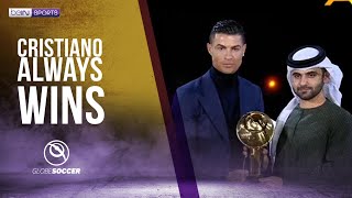 Cristiano Always Wins The Best Male Player in the World by fans Globe Soccer Awards [upl. by Nnyloj245]