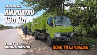 Driving Hino Dutro 130 HD mobilisation Part 1 [upl. by Eustis108]