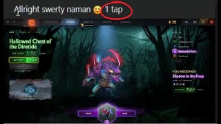 DOTA 2  1 TAP HALLOWED CHEST IS IT REAL [upl. by Purpura599]