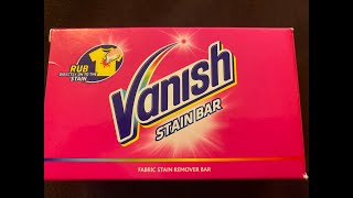 VANISH STAIN REMOVER BAR REVIEW [upl. by Atinuhs]