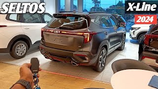 Kia Seltos XLine 2024 😍 Seltos Top Model Review ❣️ [upl. by Starkey]