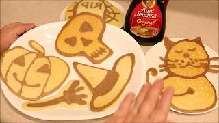 Pancakes de Figuras Para Dia de Muertos [upl. by Hgielyak697]