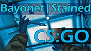 CSGO Bayonet  Stained Knife HD 60 FPS 1080p [upl. by Gerri]