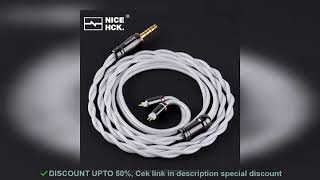 ✔️Best NiceHCK SnowWings HiFi Earphone Upgrade Cable 24K Real gold [upl. by Ynaitirb904]