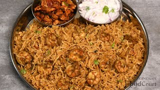 Prawn Biryani Recipe Prawns Biryani Biryani Recipes [upl. by Airel]