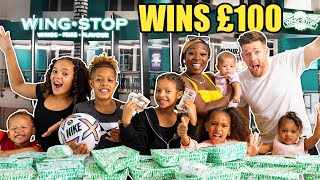 LAST TO STOP EATING WINGSTOP WINS £100 [upl. by Barayon]