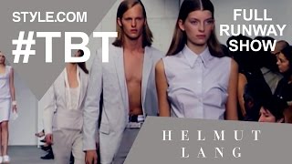 Helmut Lang’s Last CollectionSpring 2005 Runway Show  TBT with Tim Blanks  Stylecom [upl. by Miksen194]