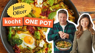 JamieOliver kocht für uns ein ONE POTGericht  grüne Shakshuka  mit Gewinnspiel [upl. by Tori376]