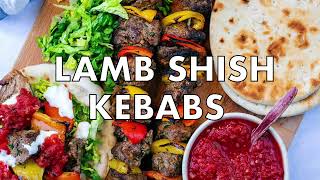 Turkish style lamb shish kebabs  Ready in 20 minutes [upl. by Ailemac]