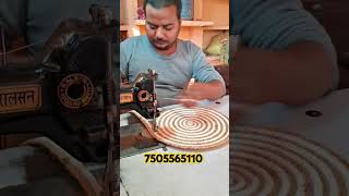 Braided jute stylish placemat 2024 how to make jute mat DIY rug dinner mat [upl. by Bywoods]