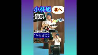 短い動画 YouTube 小林旭 北へ 演歌ハーモニカ amp アコギ [upl. by Kcirtap]