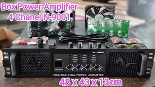 Box Power Amplifier N9001 Profesional 4 chanel [upl. by Cirle405]