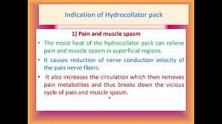 Hydrotherapy  lec 5  Hydrocollator [upl. by Marigolde]