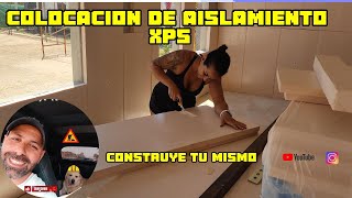 como colocar XPS poliestileno estruido construction aprendiendo aislamiento vivienda [upl. by Tamarah]