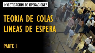 Teoría de Colas  Líneas de espera  Parte 1 [upl. by Ahsimrac]