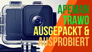 DIE BESTE 99€ ACTIONKAMERA  APEMAN TRAWO  KAUFBERATUNG TEST DEUTSCH REVIEW ERFAHRUNGSBERICHT [upl. by Baram534]