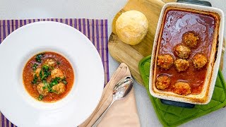 Pasha qofte me salce domatesh ne furre  Pasha Meatballs with sauce in oven [upl. by Chud]