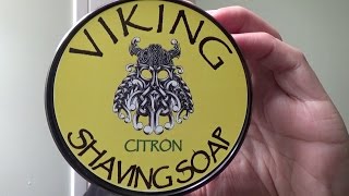 Review  Viking Shaving Soap  Citron [upl. by Hterag754]