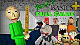 Baldis Basics Plus V04  NEW CHARACTER  Full Game Walkthrough  No Commentary [upl. by Edroi]