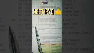 Body fluid and circulation NEET daily biology questions practice neet trending study shorts [upl. by Allison]