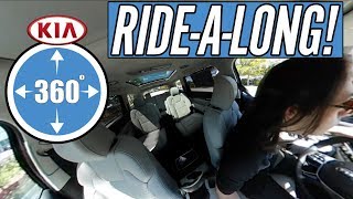 Quiet amp Roomy Inside KIA TELLURIDE  360 View  ClicknDrag Interior  NowCarcom [upl. by Nahtnaoj]