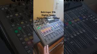 Behringer S16 Digital Snake Quick Product Review [upl. by Mattheus]