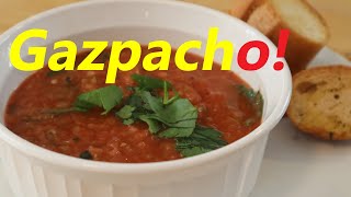 The Easiest Gazpacho Recipe  Blender to Bowl [upl. by Eelnyl]