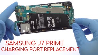 Samsung J7 Prime Charging Port Replacement SMG610f  Galaxy J7 Prime Charging IC Replacement [upl. by Laehcor]