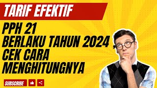 TARIF EFEKTIF PPH 21 MULAI BERLAKU BEGINI CARA MENGHITUNGNYA rudikonsultan pph21 tarifPPh21 PPH [upl. by Anidualc]