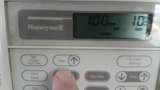 Honeywell thermostat directions [upl. by Donela116]