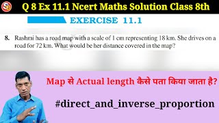 Q 8 Ex 111 Ncert New Maths Solution Class 8th Directandinverseproportion Saraswati Vidya Mandir [upl. by Camey]