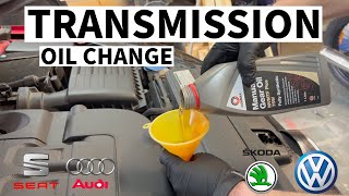 VW GOLF Manual Gearbox OIL CHANGE  5 STEPS DIY [upl. by Merrielle]