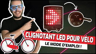 Le clignotant LED pour vélo avec sa télécommande et ses lasers  Roulez en sécurité [upl. by Lindsey28]