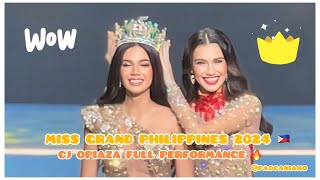 MISS GRAND PHILIPPINES 2024 CJ OPIAZA  FULL PERFORMANCE [upl. by Alpers]