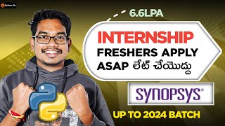 Synopsys Hiring Interns for Freshers [upl. by Gnuy353]